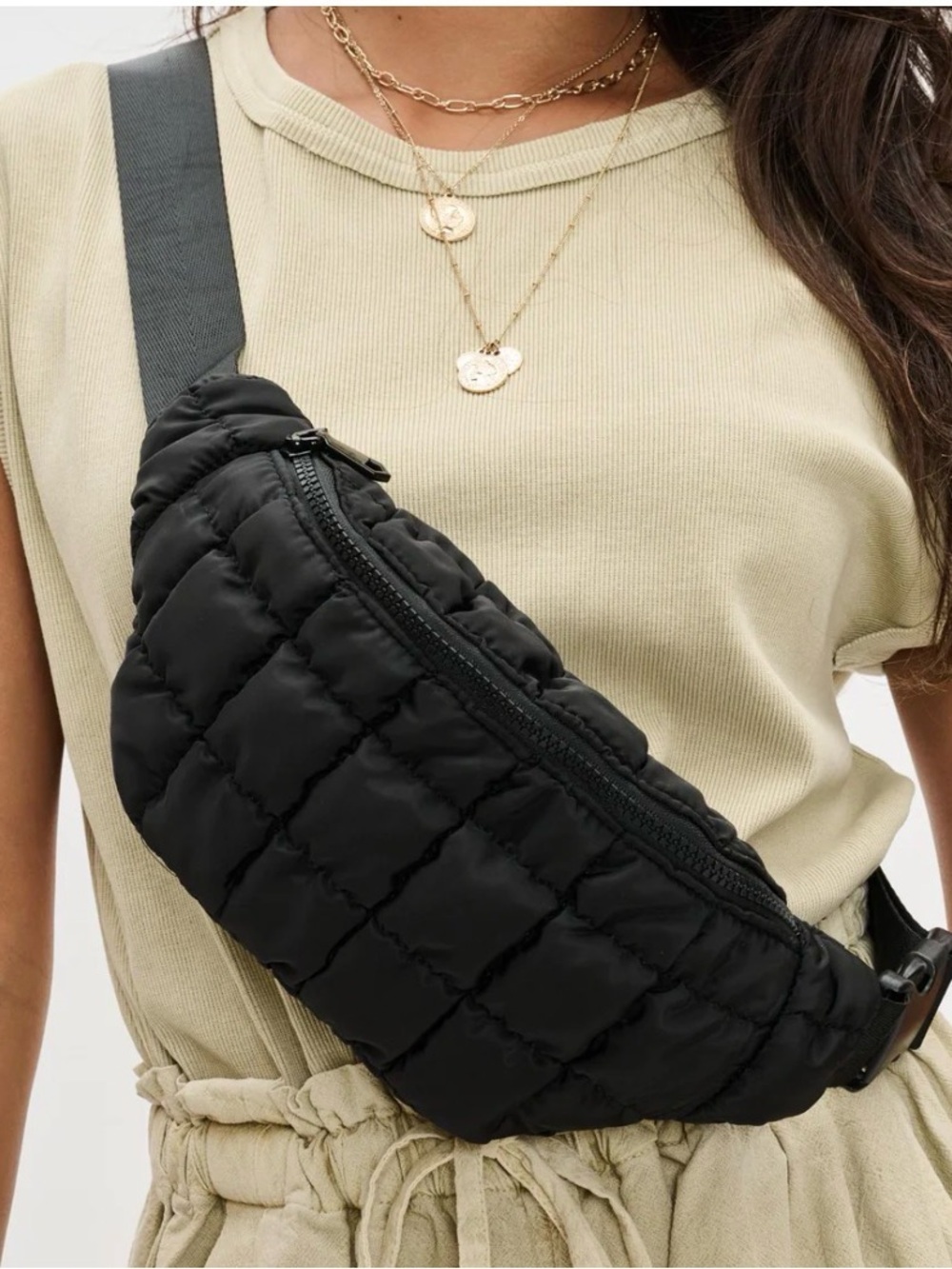 Sol & Selene “Resurgence” Cross Body OR Belt Bag - Black - NWT